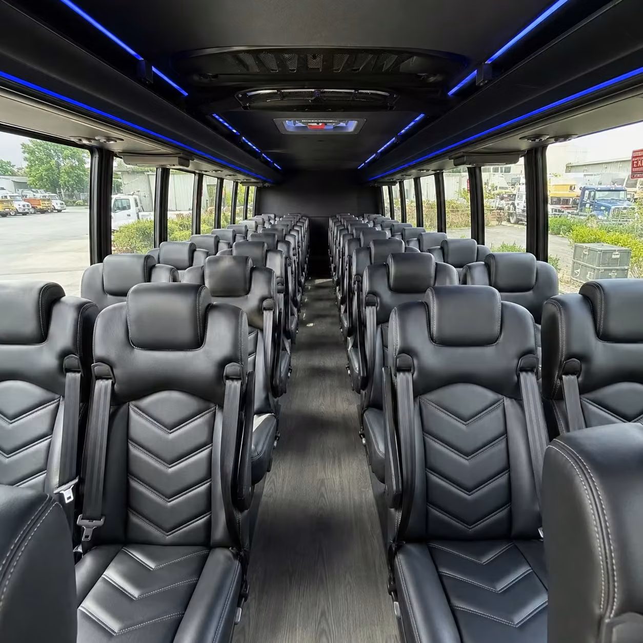 30 passenger minibus inside