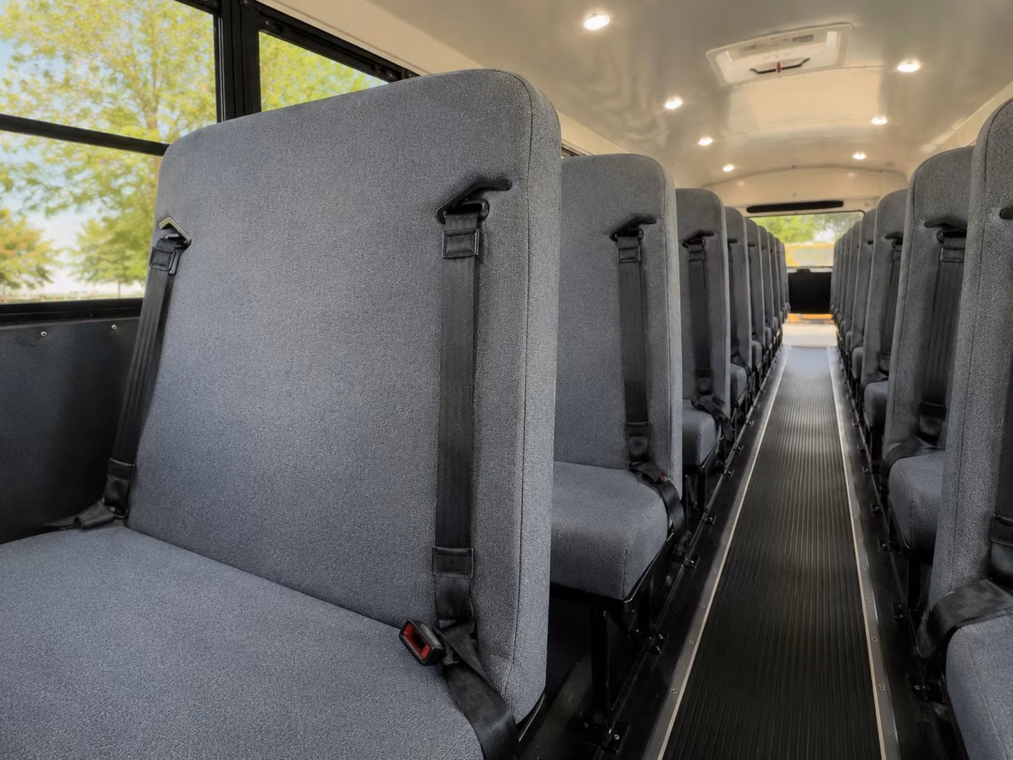 school bus inside